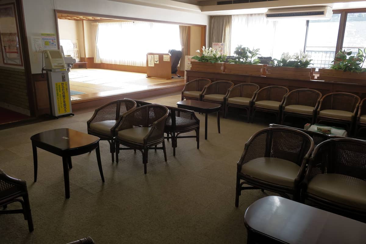 下呂温泉 クアガーデン露天風呂 休憩所