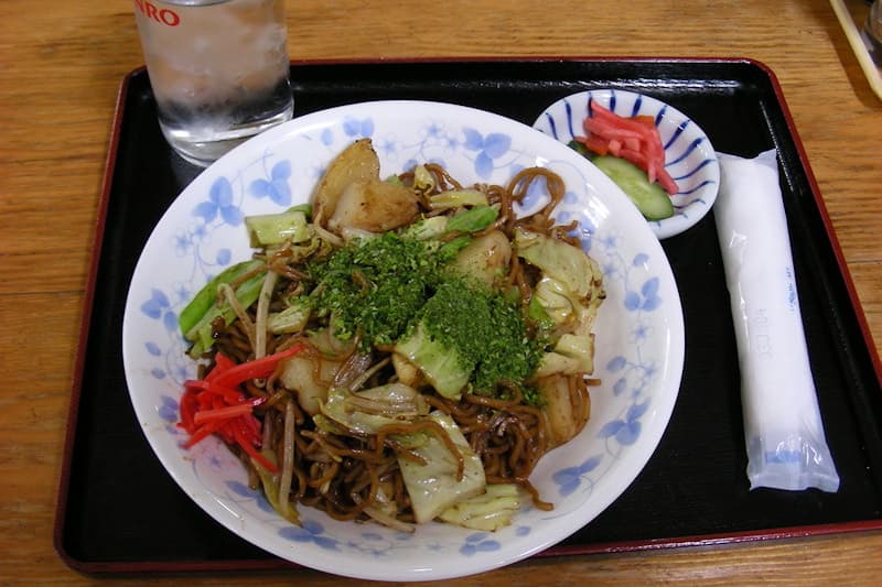 じゃがいも入り焼きそば
